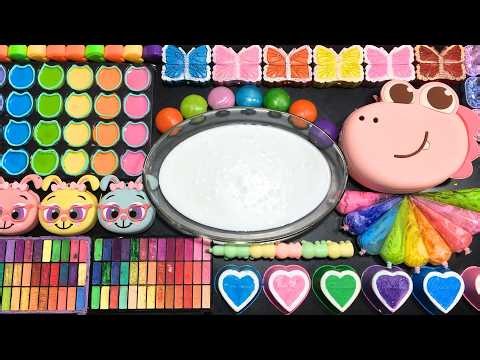 RELAXING MAKEUP VS CLAY PIPING BAGS | ASMR SLIME | Mixing Random Things Into Slime