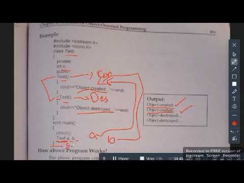 Constructor Overloading | Default Copy Constructor | Destructor with example program
