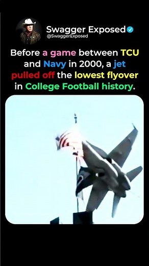 The Wildest College Football Flyover Ever Recorded 🛩️🔥
