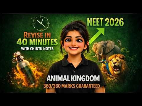 Animal Kingdom In 40 Minutes | NEET Biology | NEET 2026 | Revision #neet2026 #biology