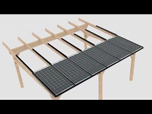 Luralux PV Carport mit Photovoltaik Glasdachsystem