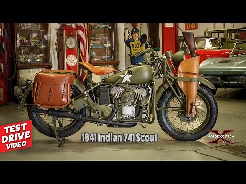 1941 Indian Scout 741 Motorcycle -- SOLD