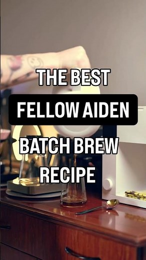 The Best Fellow Aiden Batch Brew Recipe. Single cup serving and full batch drip coffee.