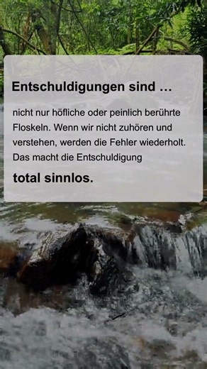 Von ❌ sinnlosen 🤫 Entschuldigungen | #erkenntnisse #psychologieimalltag #zitatezumnachdenken