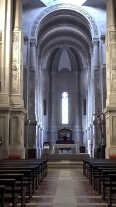 Vertical video Interior of Catholic Church
