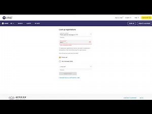 How to look up a registration in VINELink