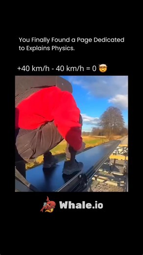 Explains Physics on Instagram: "When you jump forward on a moving bus, train, or skateboard and suddenly appear to hang still relative to the ground for a split second, it feels like you’ve “canceled out” motion, but what’s really happening is a powerful mix of inertia, relative motion, and timing. According to Newton’s First Law of Motion, your body naturally wants to keep moving at the same speed as the object you’re riding. When you jump, you carry that forward speed with you, but if you push