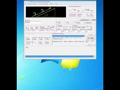 PURLIN DESIGN CALCULATION