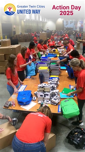 23 reactions | More backpacks! Thanks to all the MTS employees who joined forces with other companies to support the Greater Twin Cities United Way Community Action Day backpack event. This program has grown from distributing 6,000 backpacks a year to 60,000 backpacks this year! Thanks to the Greater Twin Cities United Way for organizing this event and to all the volunteers for making such a huge impact in our community! | MTS Systems Corporation | Facebook