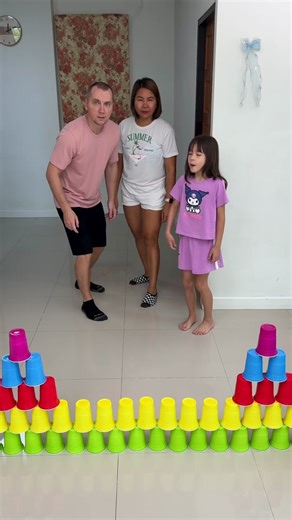 Jumping over Cups CHALLENGE #shorts 1000 Experiments