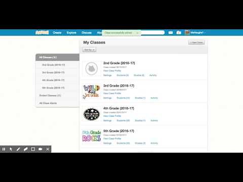 Create a new class in Scratch Teacher account