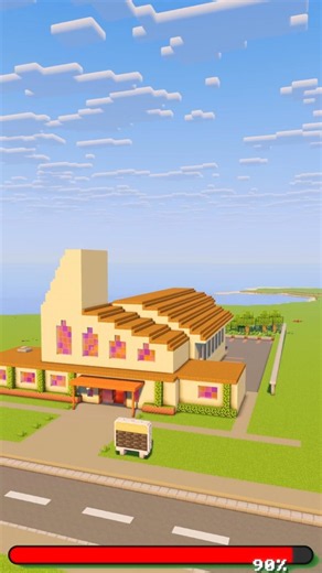 The Church of Springfield in Minecraft #minecraft #minecraftbuilds #thesimpsons #gaming #tutorial