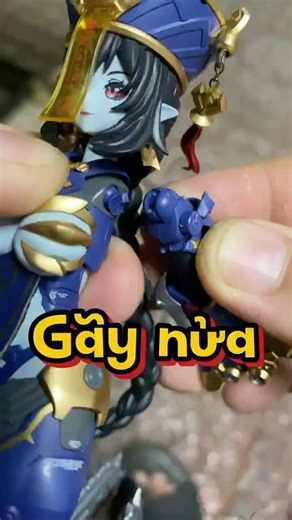 It's broken in half, guys 😂 #gundam #robot #Modelkit #toys #custom #figure #mohinh #review