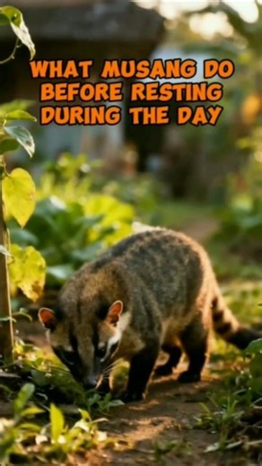“What Musang Do Before Resting During the Day”