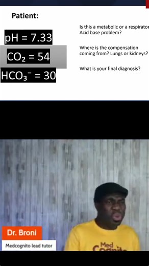 Respiratory Acidosis: Master This Diagnosis with Medical Insights! In this insightful medical education video, we delve into the crucial topic of respiratory acidosis and metabolic compensation. We'll guide you through diagnosis, explaining the roles of pH, CO2, and HCO3, and determining the source of compensation. Master key concepts and solidify your understanding with our expert analysis. #RespiratoryAcidosis #MedicalEducation #AcidBaseBalance #MetabolicCompensation #HCO3 #pHLevels #MedicalDi