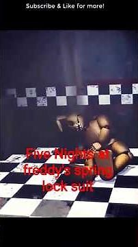 five Nights at freddy's spring lock suit