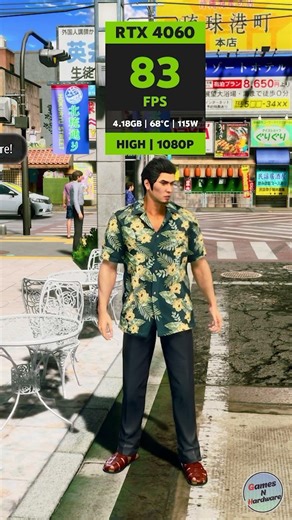 RTX 4060 vs Yakuza Kiwami 3 – Visual & FPS Comparison