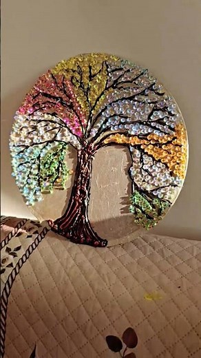 Easy Diy Tree using beads & clay #trending #craft #diy #art #youtube #shorts #video #music #decor