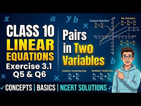 Class 10 maths chapter 3 exercise 3.1 Q5. And Q6 ncert solutions