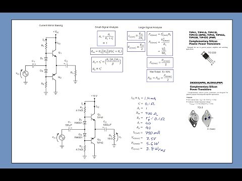 Topic 37: Class B and AB Power Amps and Current Mirror Biasing