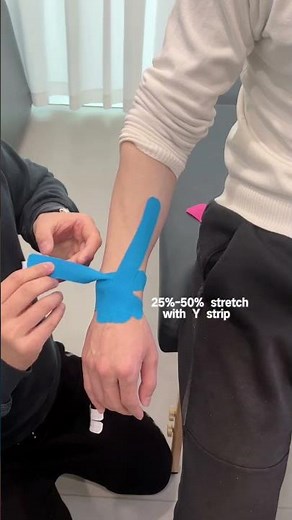 Kinesiology tapes are special elastic and breathable adhesive tapes