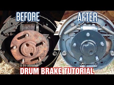 Replacing The NASTIEST Brakes I've Ever Seen On My 1957 Chevy! ~ Drum Brake Replacement Tutorial