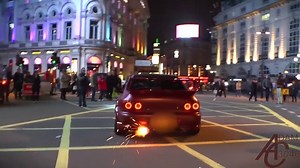 INSANE FLAMES shot by Subaru Impreza! | JDM