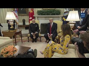 President Trump Meets with Prime Minister Modi
