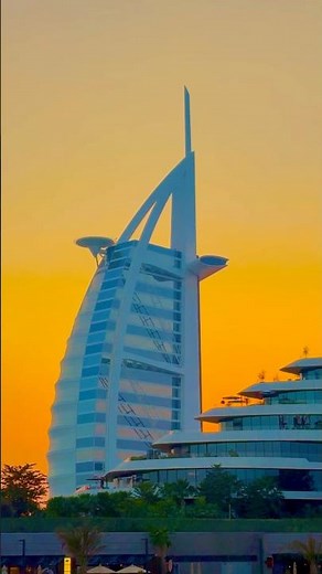 Sunset Magic in Dubai 🌅 | Burj Al Arab Stunning View #dubaitravel