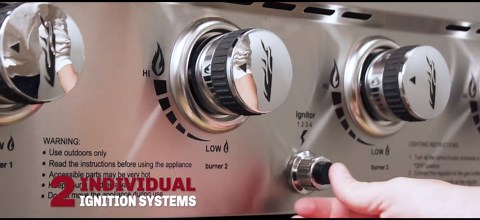 Royal Gourmet 8-Burner Gas Grill, 104,000 BTU Liquid Propane Grill, Independently Controlled Dual Systems, Outdoor Party or Backyard BBQ, Black