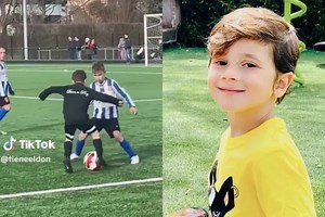 Futuro ídolo: quién es el nene al que confundieron con Mateo Messi por su habilidad en el fútbol