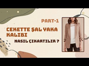 Cekette Şal Yaka Kalıbı Nasıl Çıkarılır ? || Modelistlik Dersleri