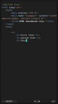 How to use ul tag in HTML #coding #programming #html #webdesign #html5