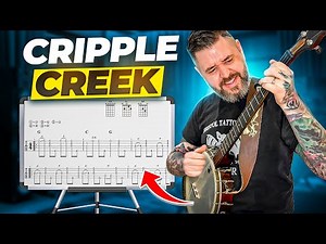 Beginner Clawhammer Banjo Lesson | Cripple Creek Tutorial with tab