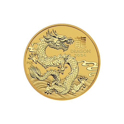 2024 Year of the Dragon 1 oz gold coin - 24-hour shipping!