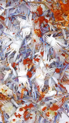 1000 BIG SIZE CRABS Big Blue Crab Fry Recipe Cooking in Village Seafood Recipe Crab Recipe_ #asmr #cooking