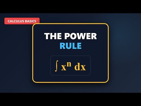 Power Rule for Integration - Calculus for Beginners