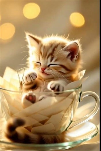 The newly born kitten