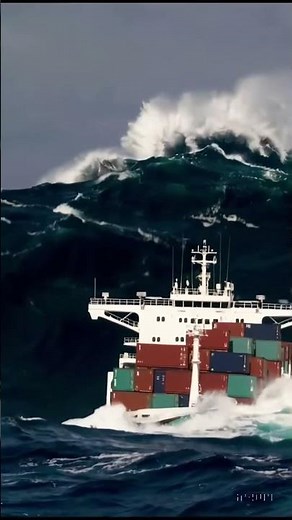 Huge Cargo Ship in TROUBLE from a Giant Wave! 🌊😲 | Ocean Disaster | Neptune Fry