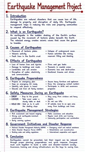 Earthquake Management Project | Easy School Project
