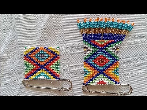 Part 2of3 Beaded ispelede safety pin tutorial