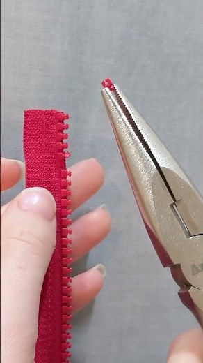 How to Remove Zipper Teeth with Pliers