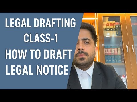 How to Draft a Legal Notice ?