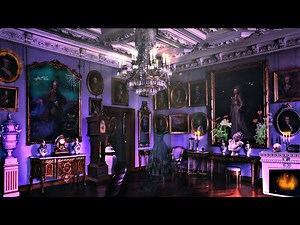 Creepy Haunted Mansion Ambience ASMR 💀👻 Scary Spooky Sounds With Fireplace 🔥