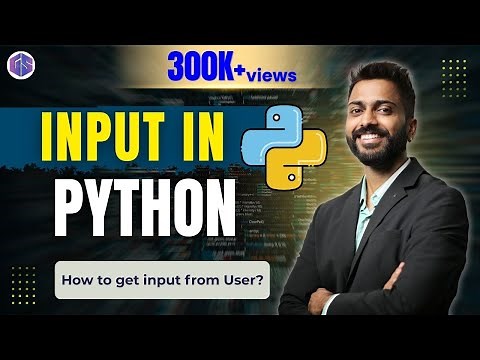 Lec-3: Input from User in Python 🐍 | Input() in Python 🐍 | Python for Beginners 💻