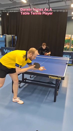 Darwin Nunez playing table tennis #pingpong #tabletennis #Liverpool | Viral TV