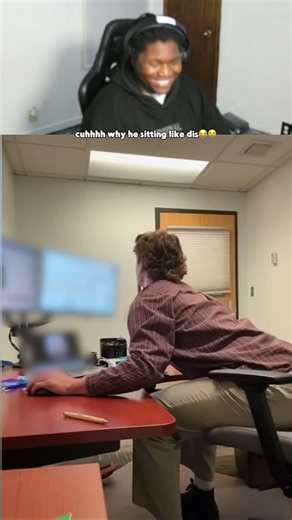 Cuh why he sitting like dis😂😭 #viral #hilariousfails #funny #fails #reaction #comedy