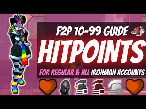 (OSRS) Efficient F2P 10-99 Hitpoints Guide For Regular & All Ironman Accounts