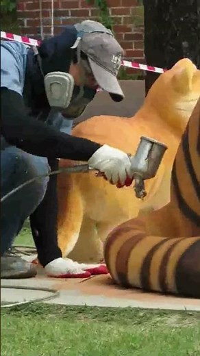 호랑이 모형 색칠하기 - Tiger Model Painting - 구영웅 촬영