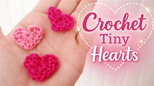 This tiny crochet heart is too cute to ignore